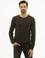 Haki Slim Fit Kazak