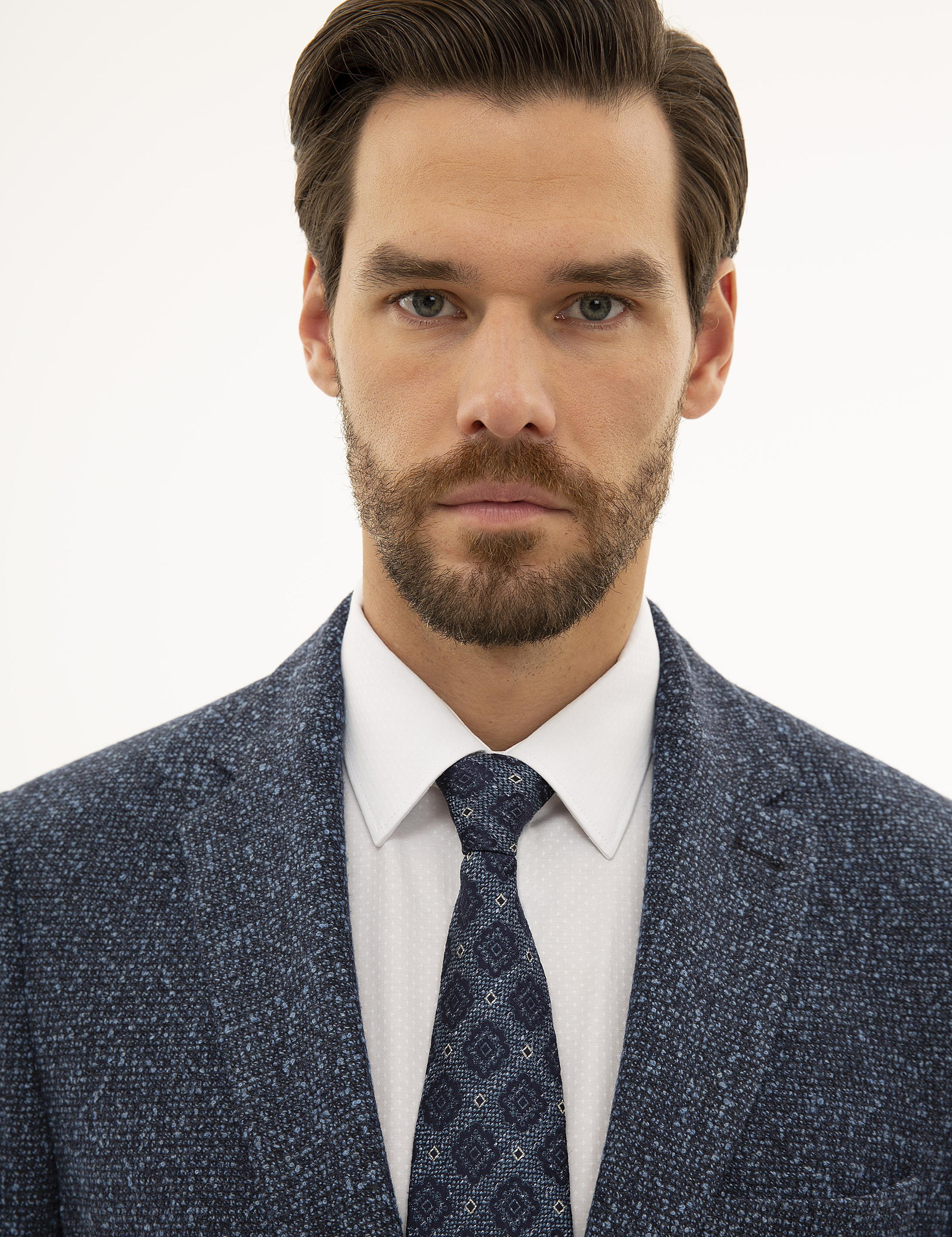 Lacivert Slim Fit Ceket