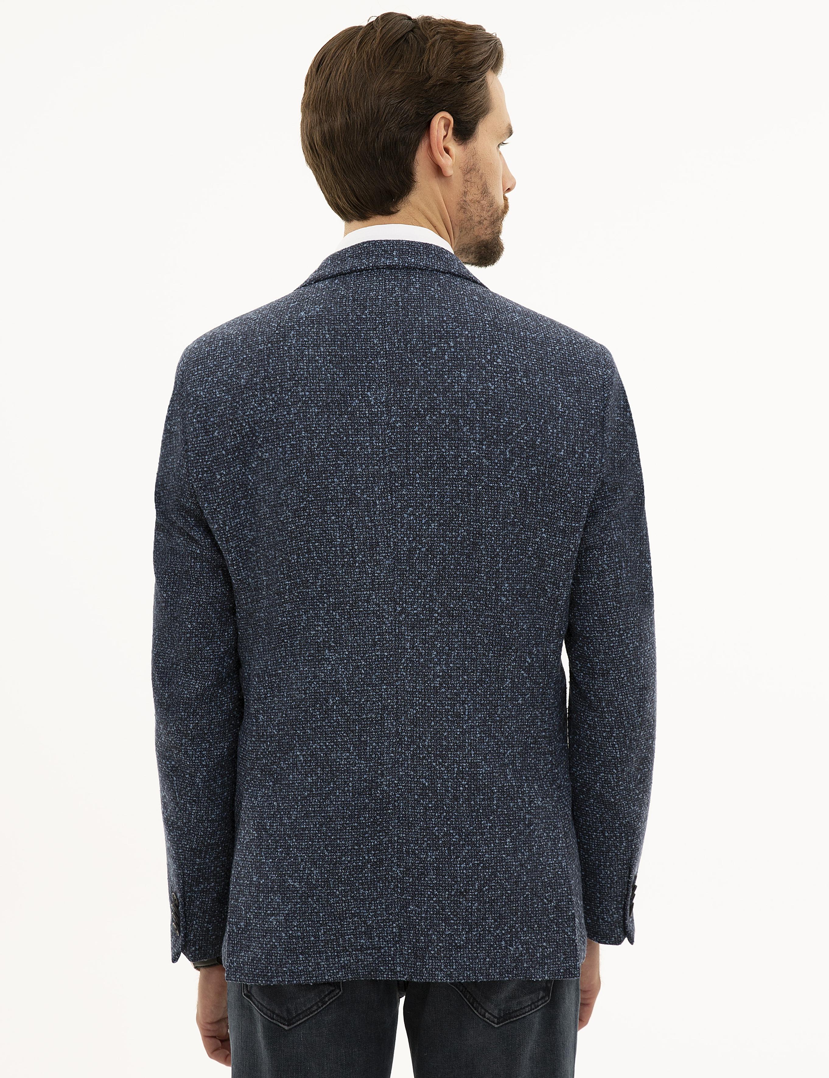 Lacivert Slim Fit Ceket