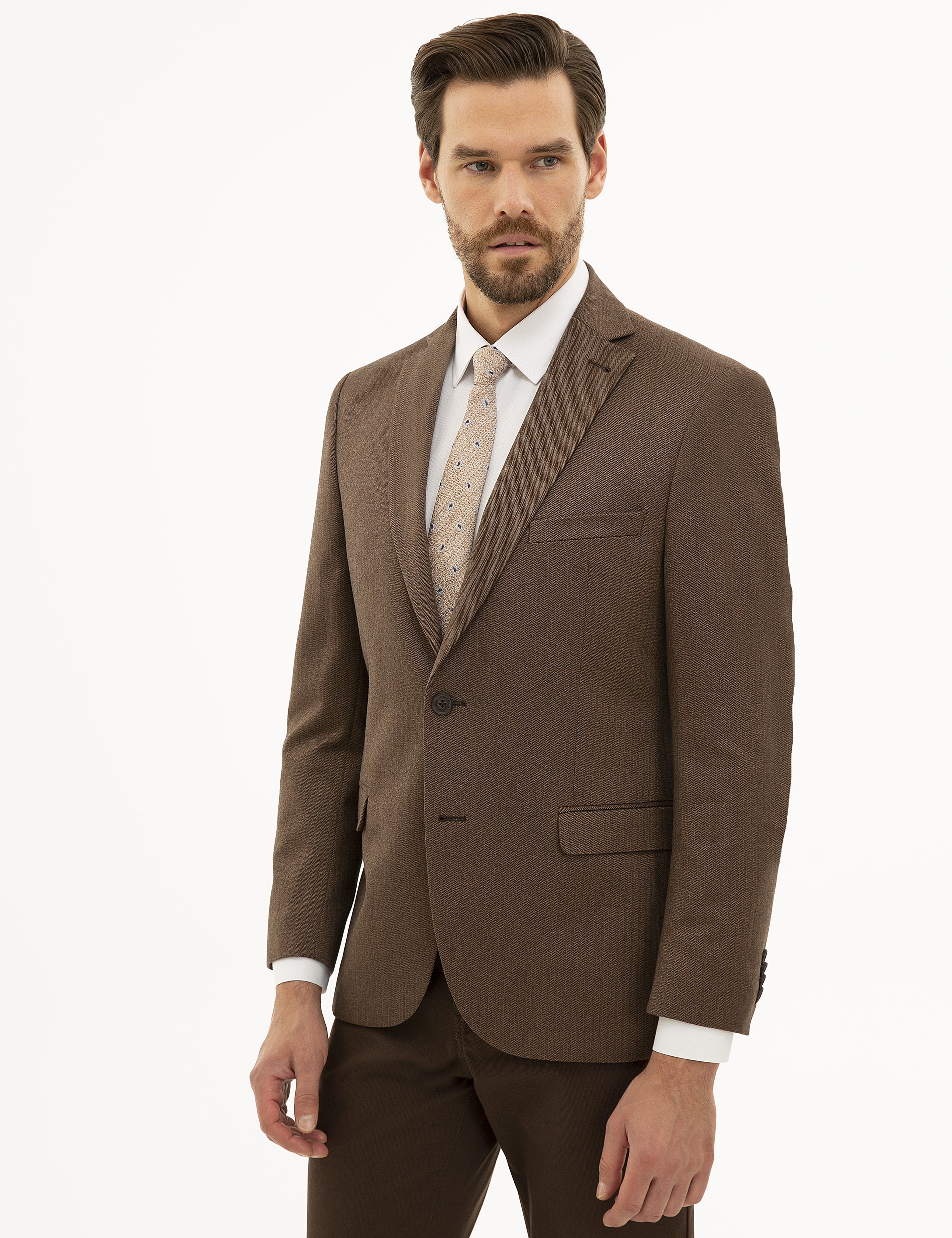 Camel Slim Fit Ceket - Image 3