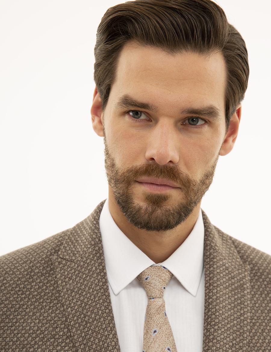 Açık Kahverengi Ex. Slim Fit Ceket