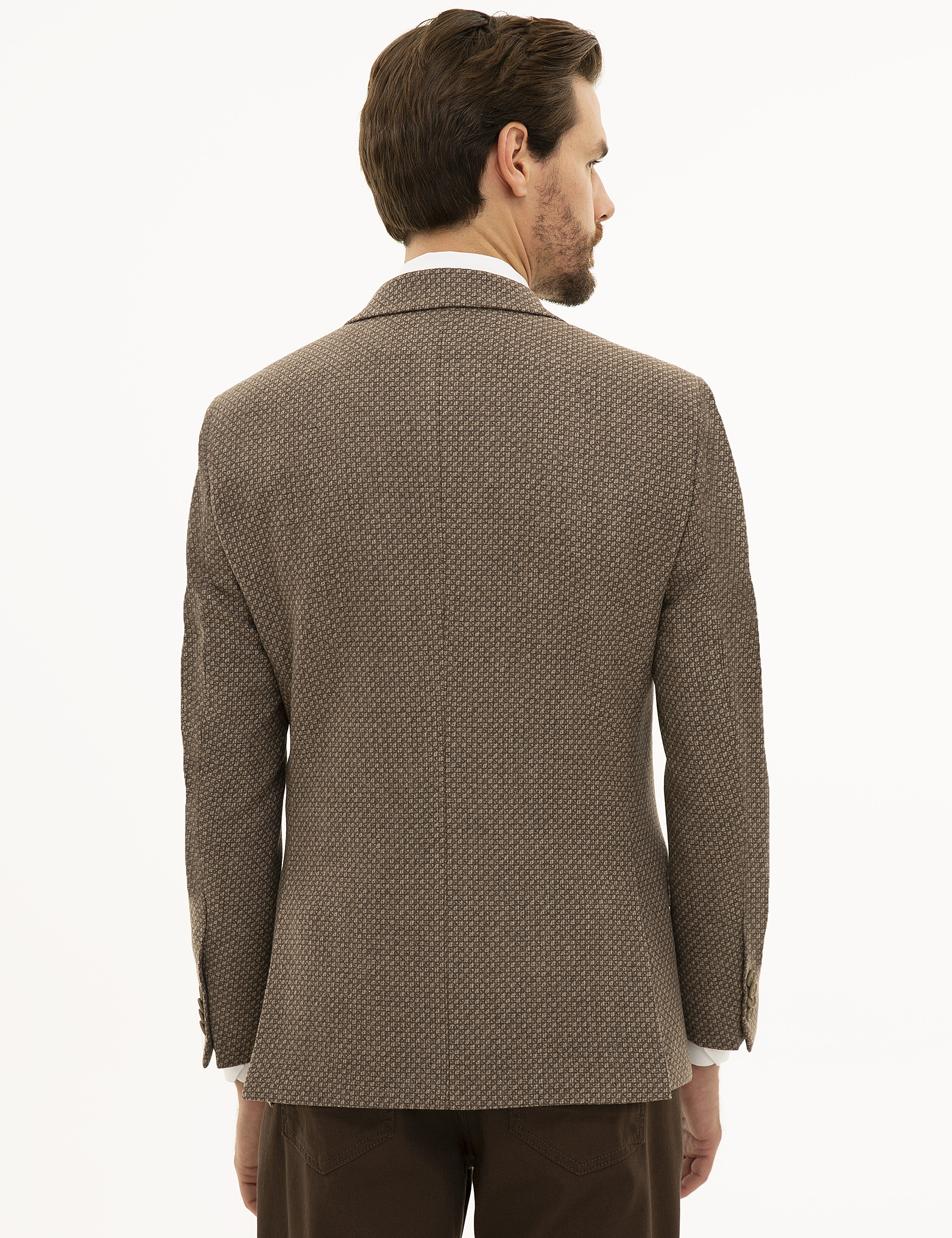 Açık Kahverengi Ex. Slim Fit Ceket