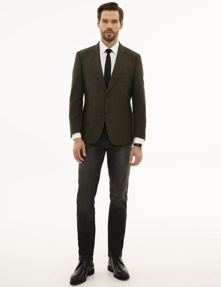 Haki Slim Fit Ceket - 50226171047