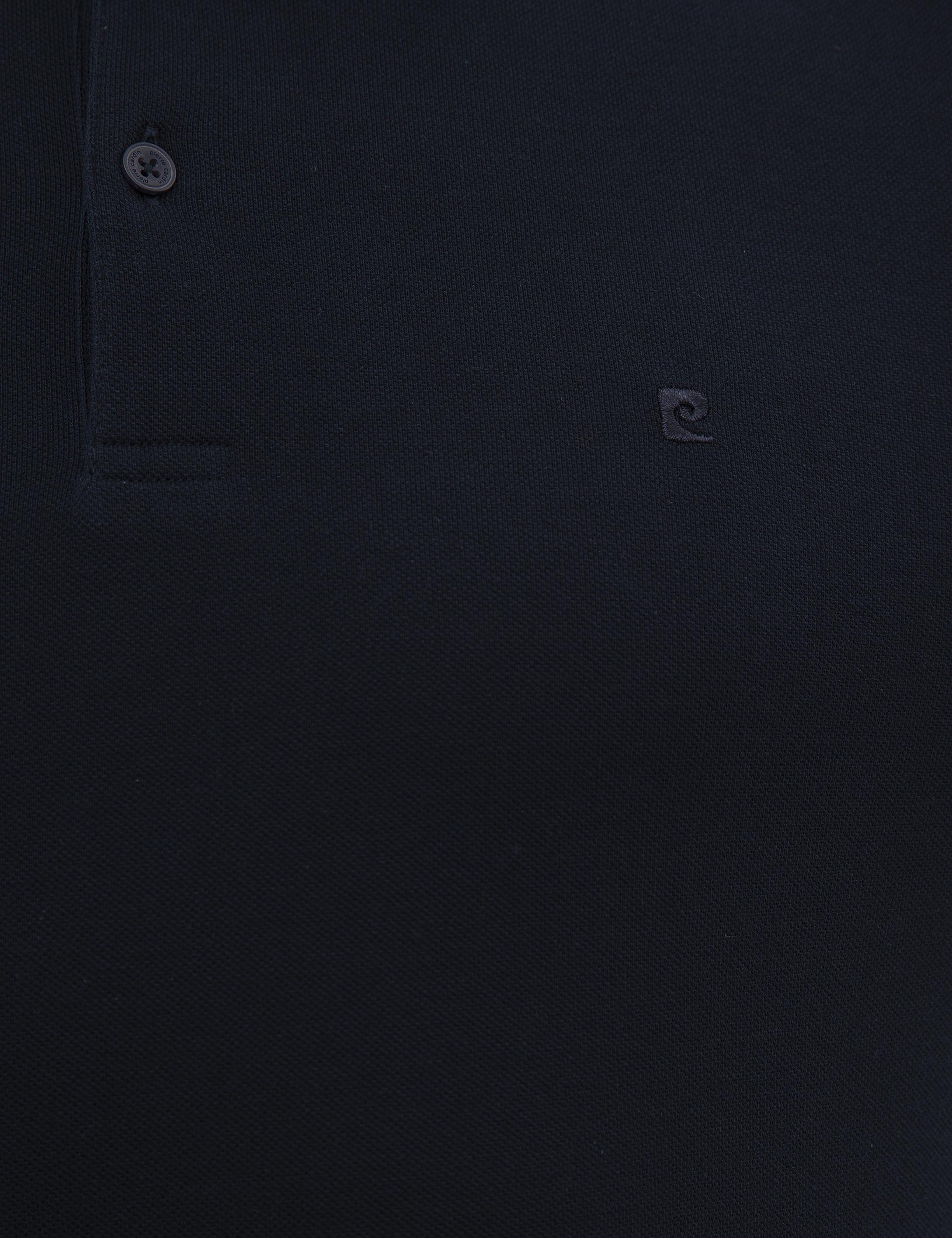 Lacivert Slim Fit Basic Sweatshirt