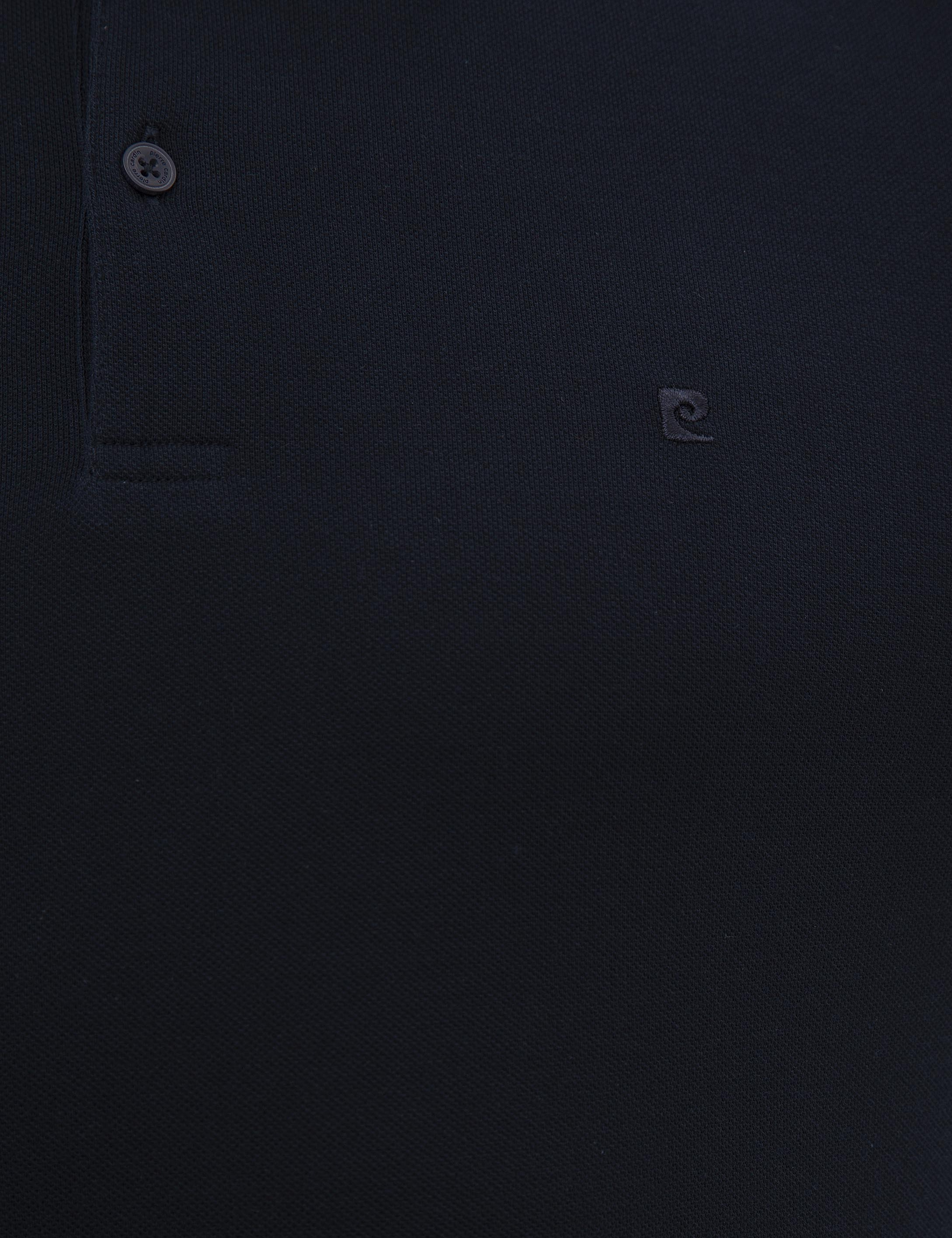 Lacivert Slim Fit Basic Sweatshirt