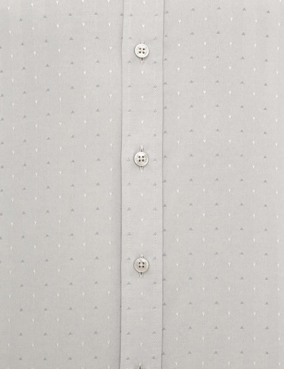 Gri Slim Fit Armürlü Gömlek - 50227478016