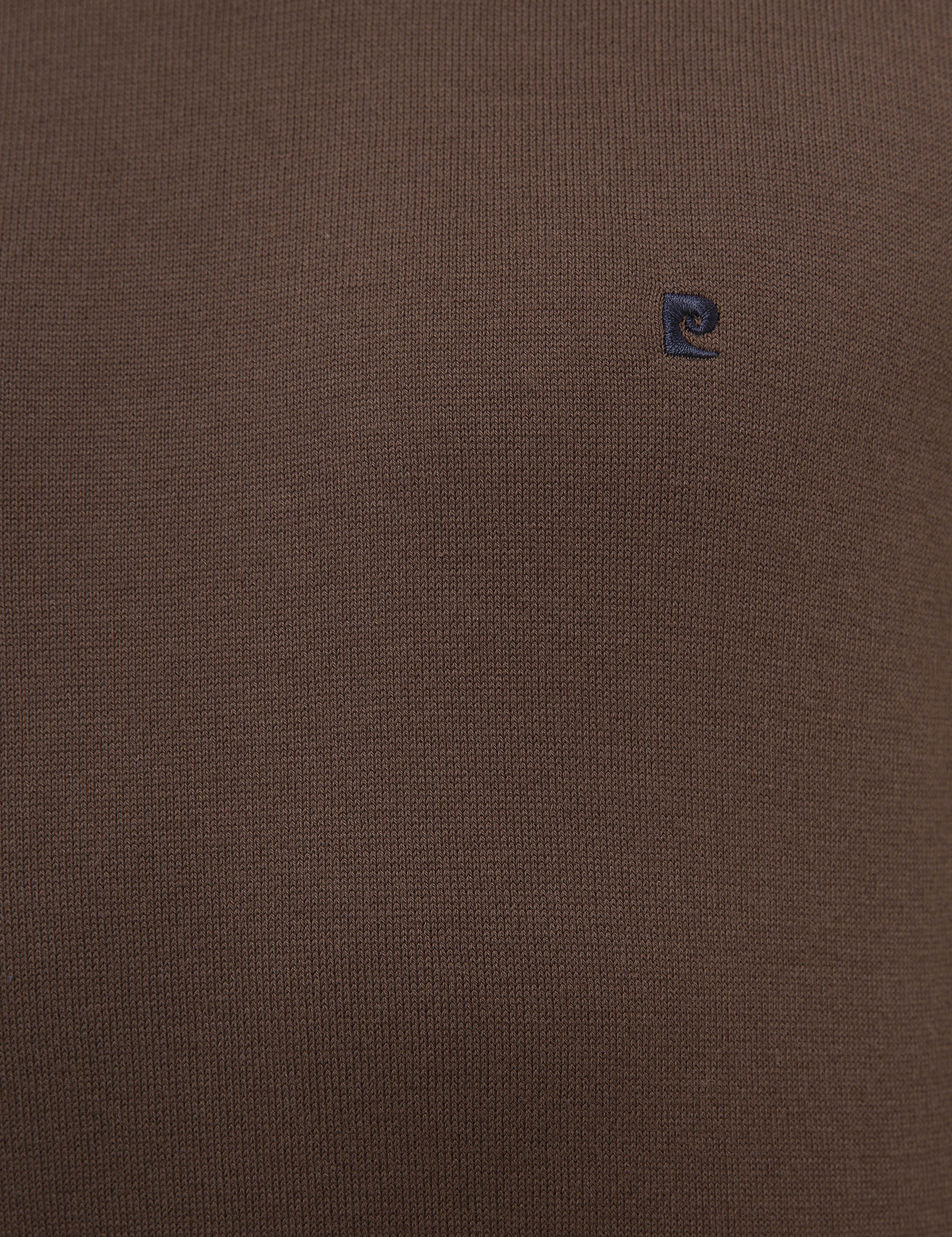 Kahverengi Slim Fit Yarım Balıkçı Yaka Basic Triko Kazak - Image 6