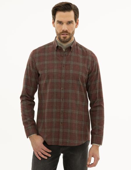 Bordo Regular Fit Gömlek - 50230271011
