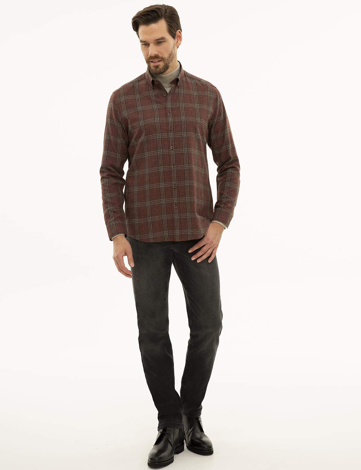 Bordo Regular Fit Gömlek - 50230271011