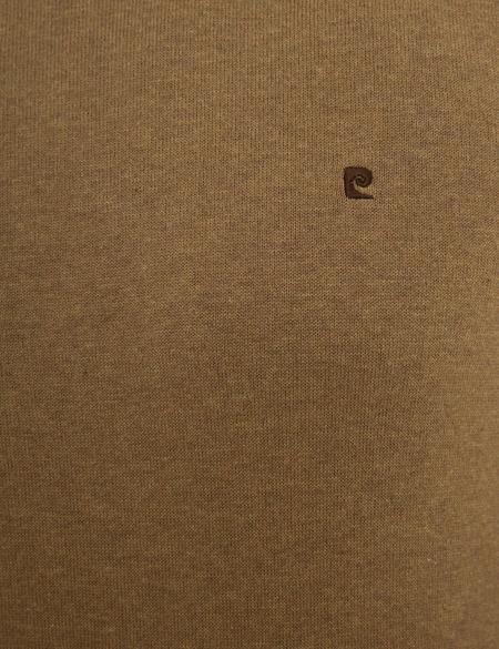 Camel Melanj Slim Fit Yarım Balıkçı Yaka Basic Triko Kazak - 50230807051