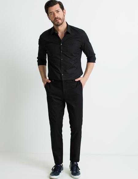 Siyah Ekstra Slim Fit Pantolon - 50187519149