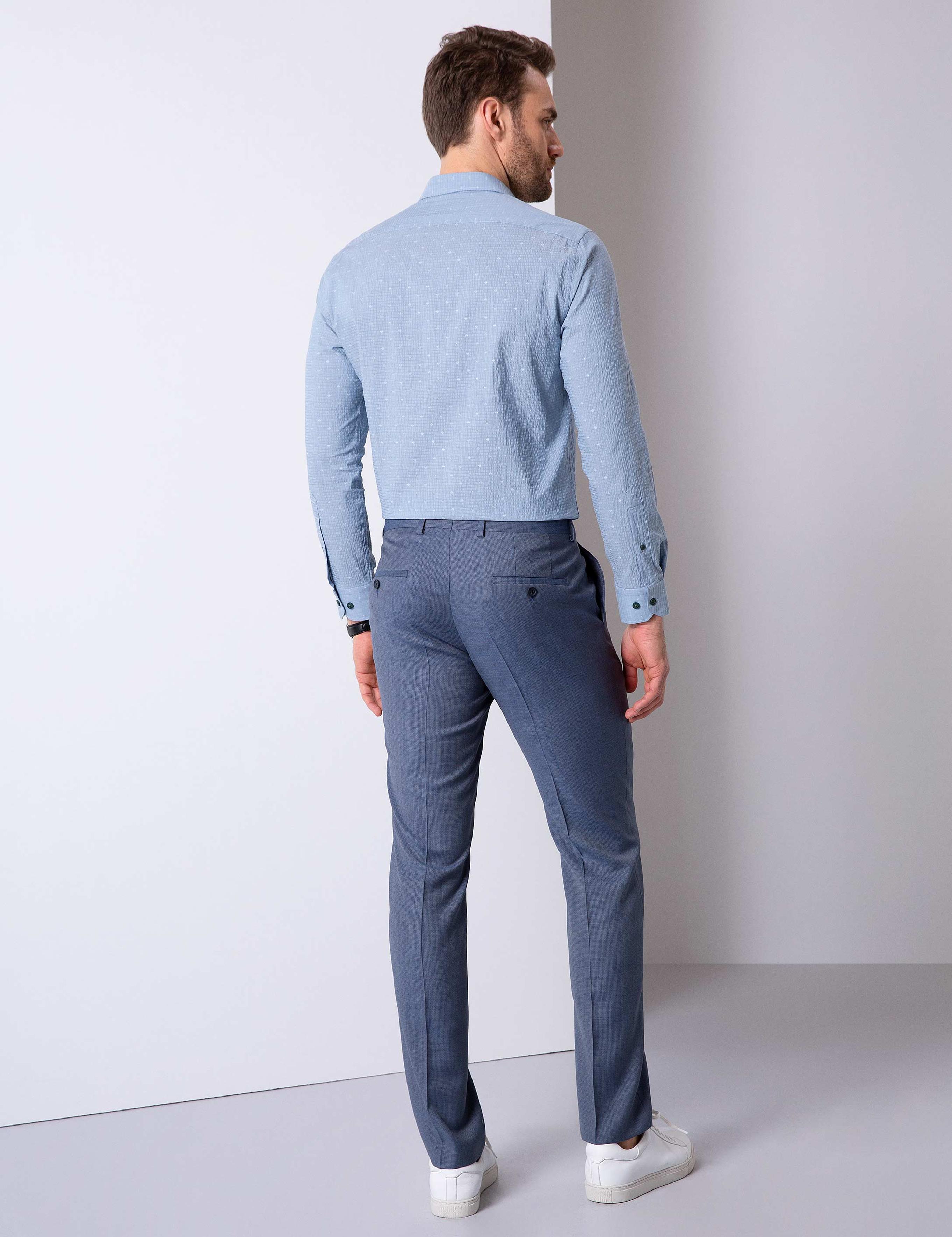 Koyu Mavi Slim Fit Pantolon