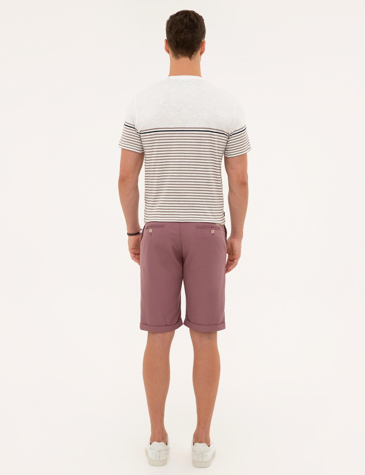 Gül Kurusu Standart Fit Bermuda Şort - 50224377005