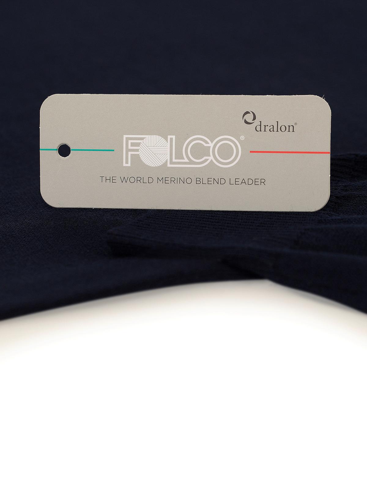 Lacivert Slim Fit Bisiklet Yaka Yün Karışımlı Basic Triko Kazak - 50227677016