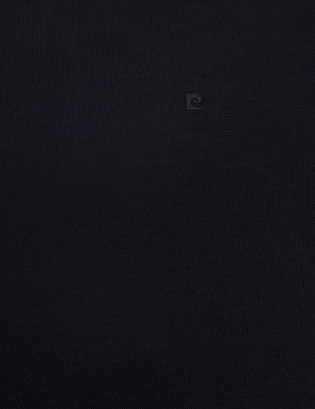 Lacivert Slim Fit Bisiklet Yaka Yün Karışımlı Basic Triko Kazak - 50227677016