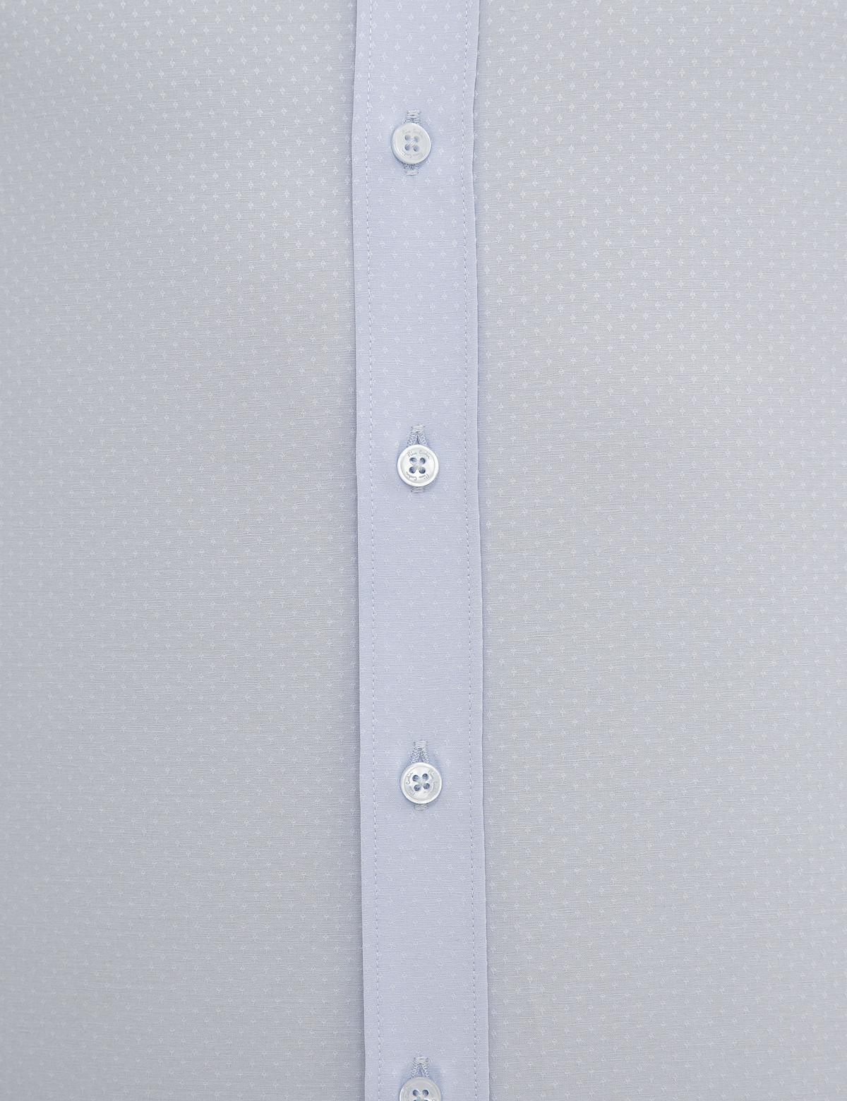 Açık Mavi Slim Fit Armürlü Gömlek - 50233532002