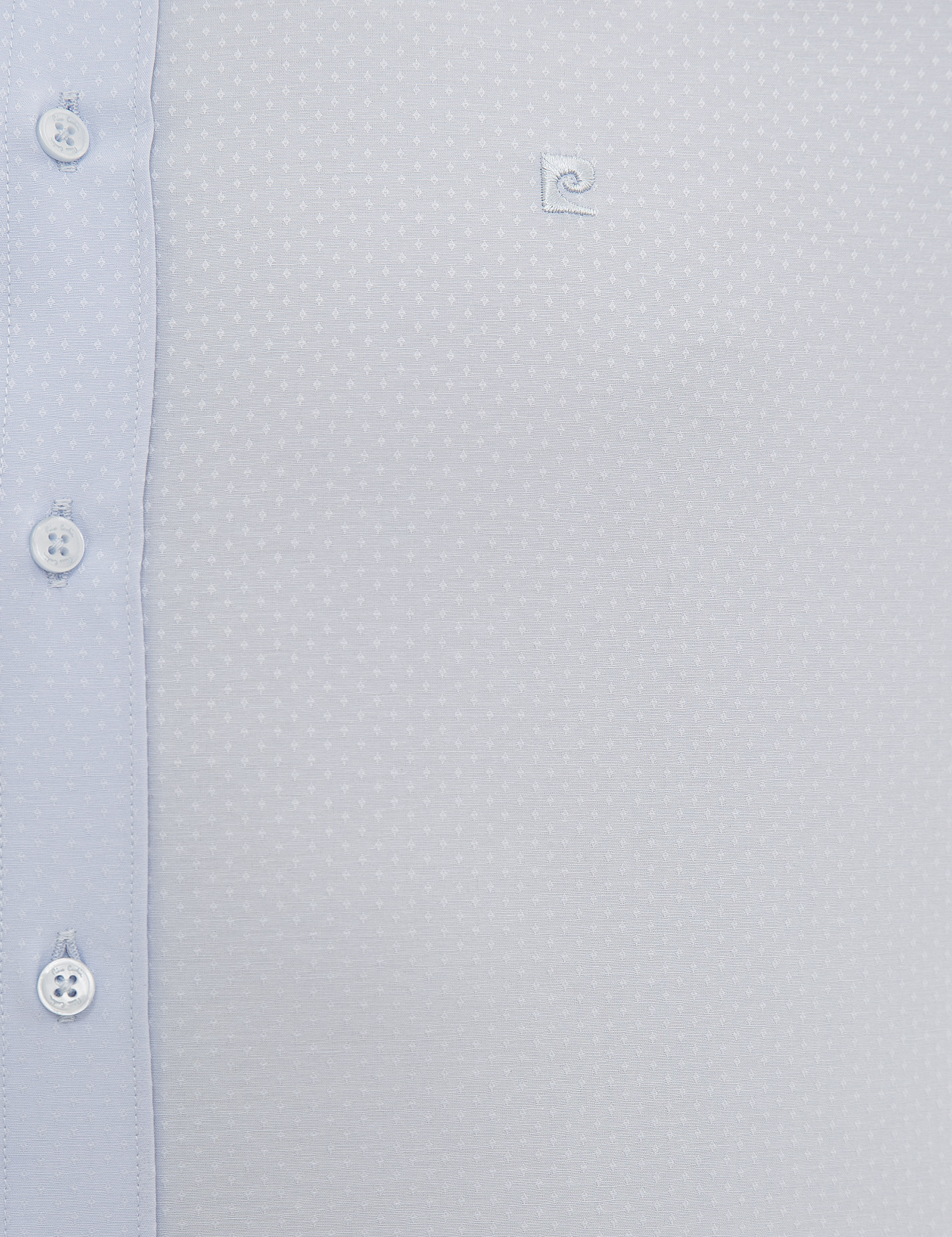 Açık Mavi Slim Fit Armürlü Gömlek