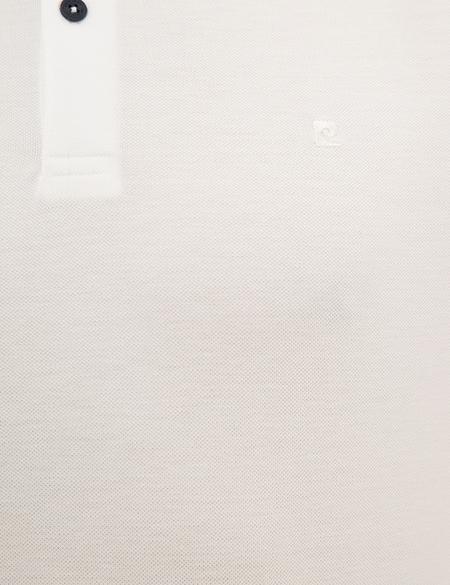 Beyaz Slim Fit Polo Yaka Sweatshirt - 50233280047