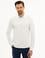 Beyaz Slim Fit Polo Yaka Sweatshirt