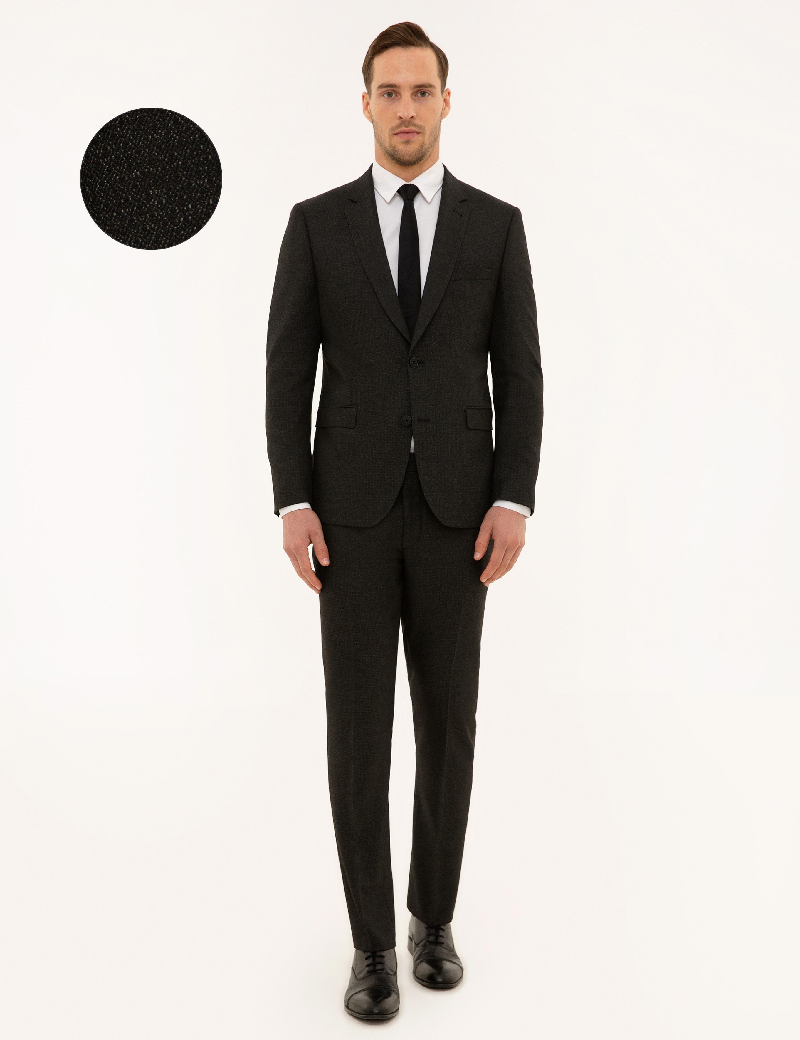 Siyah Slim Fit Takım Elbise