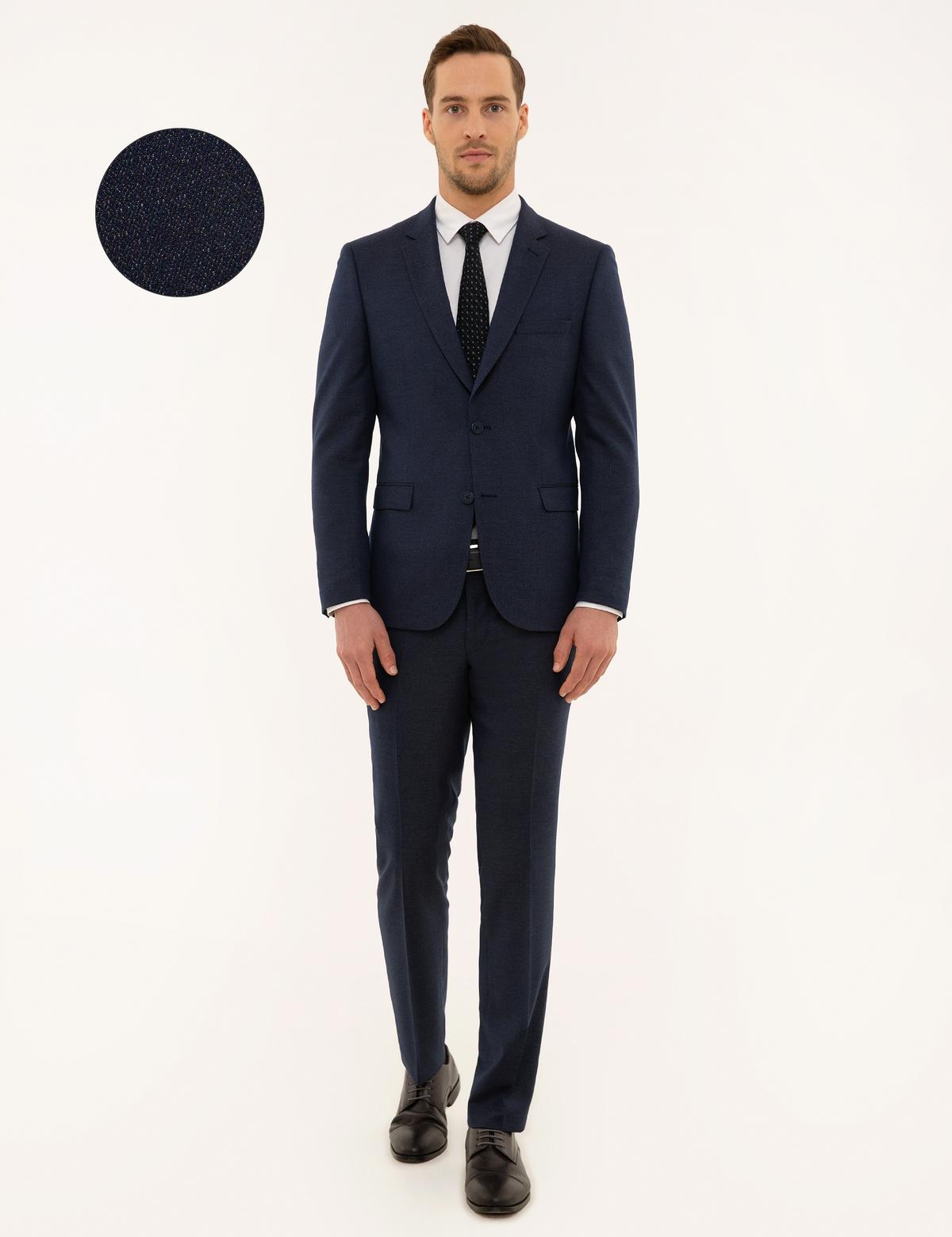 Lacivert Slim Fit Takım Elbise