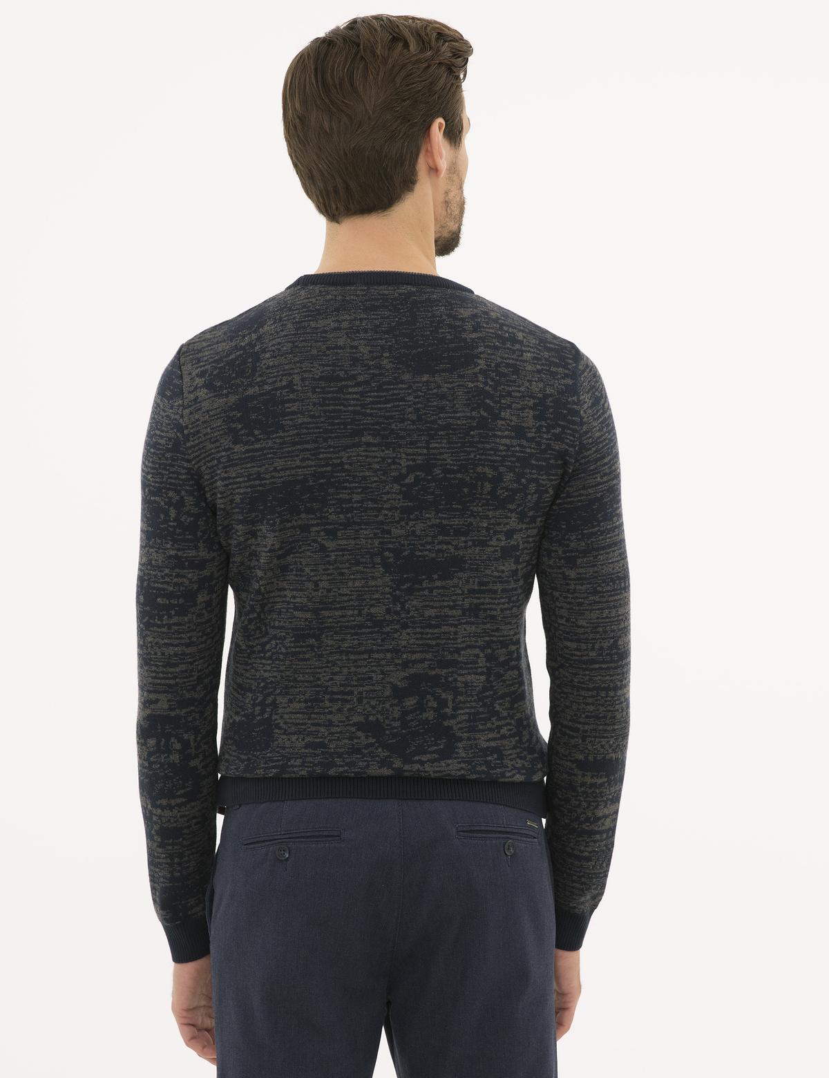 Lacivert Slim Fit Triko Kazak - 50227841027