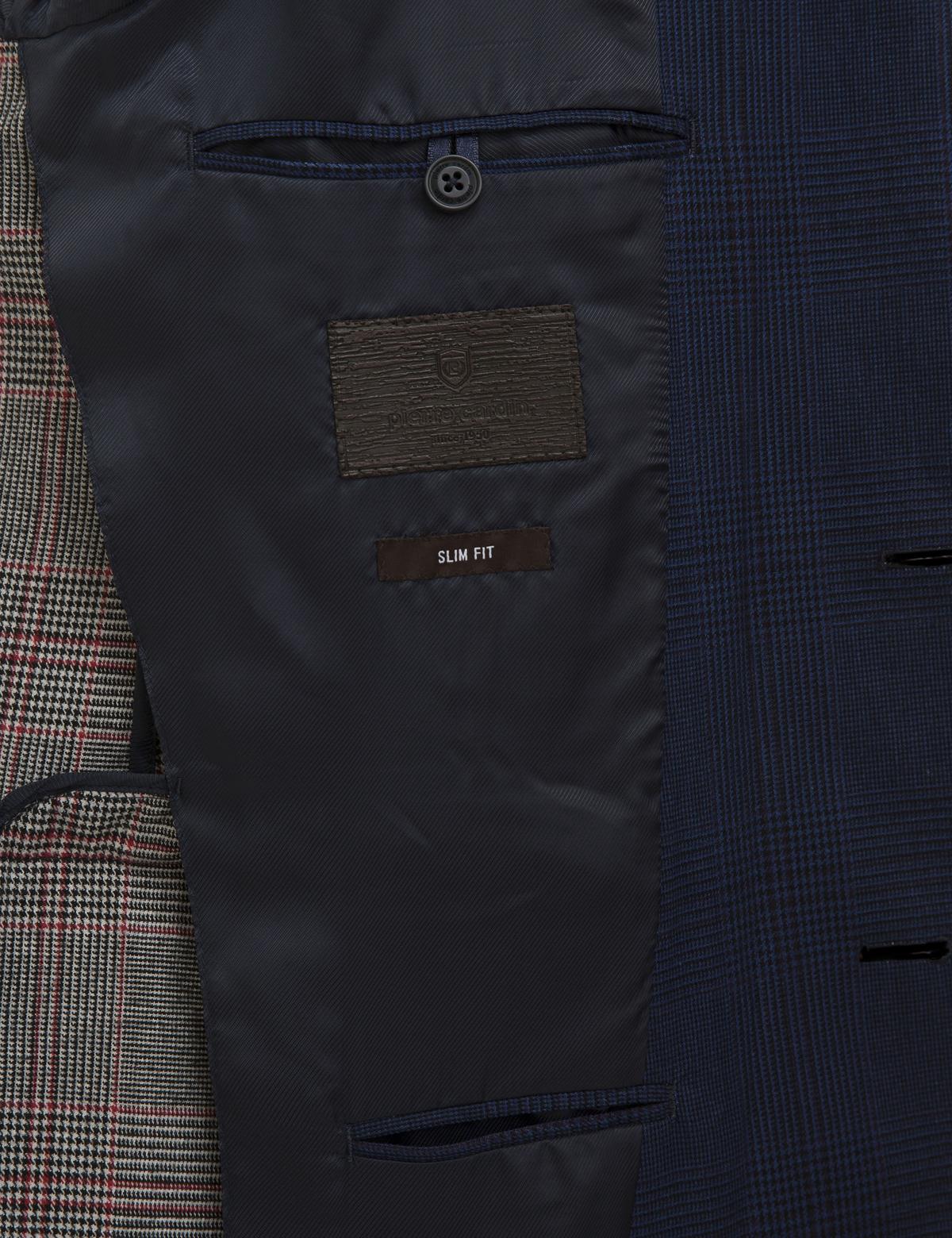 Koyu Mavi Slim Fit Ceket - 50225490038