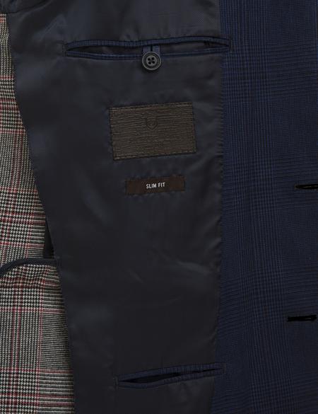 Koyu Mavi Slim Fit Ceket - 50225490038