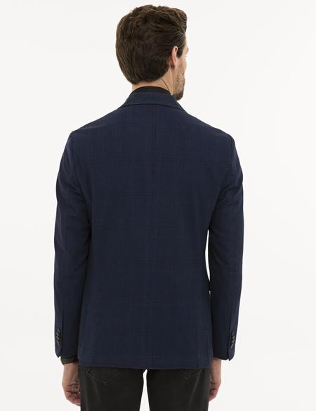 Koyu Mavi Slim Fit Ceket - 50225490038