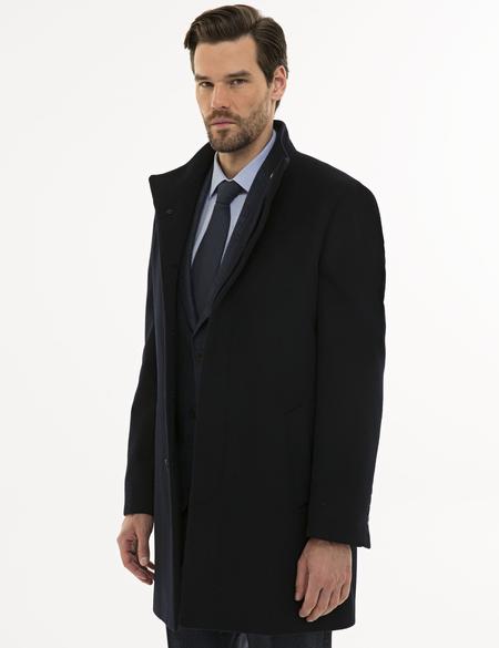 Lacivert Slim Fit Palto - 50230242018