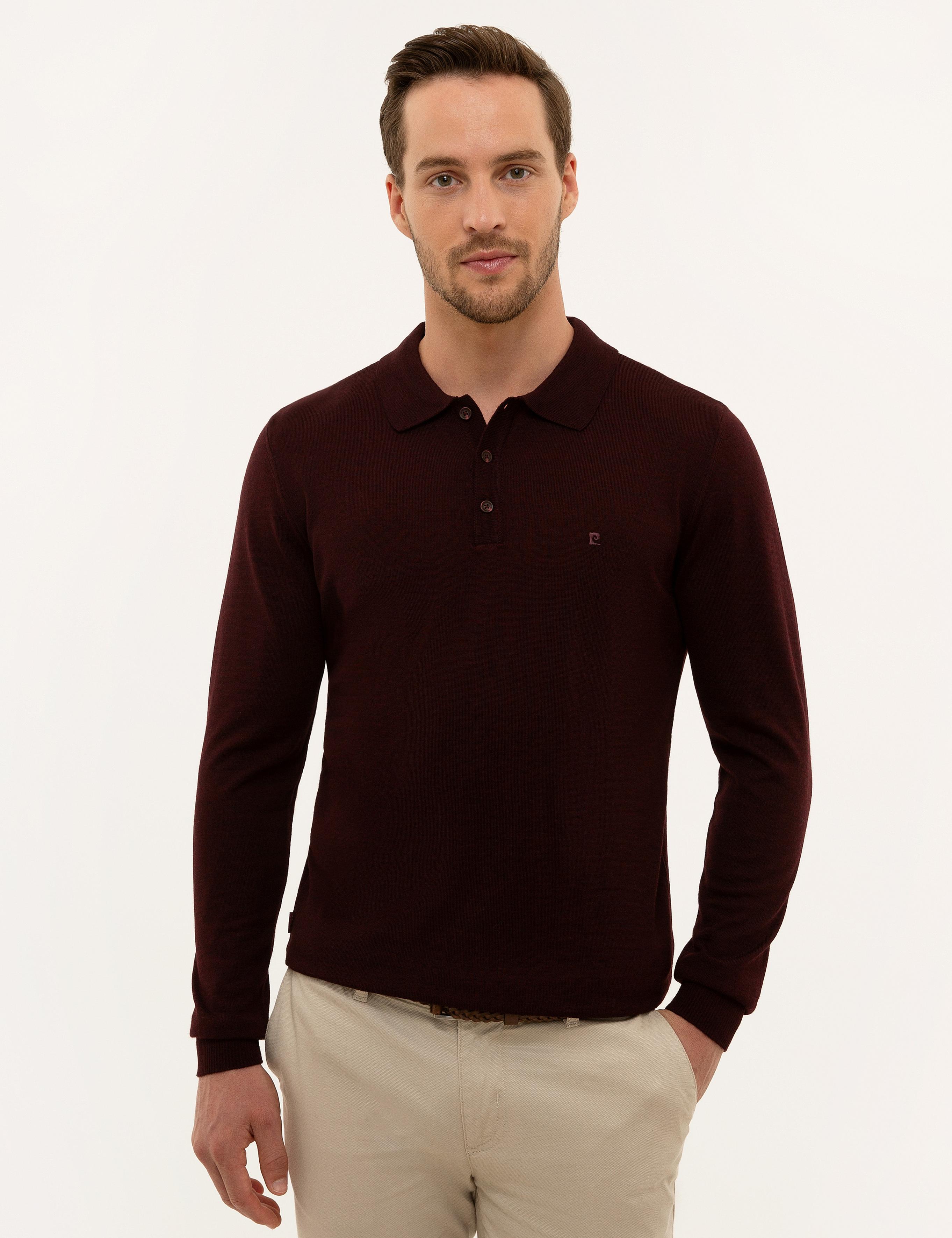Bordo Slim Fit Basic Kazak