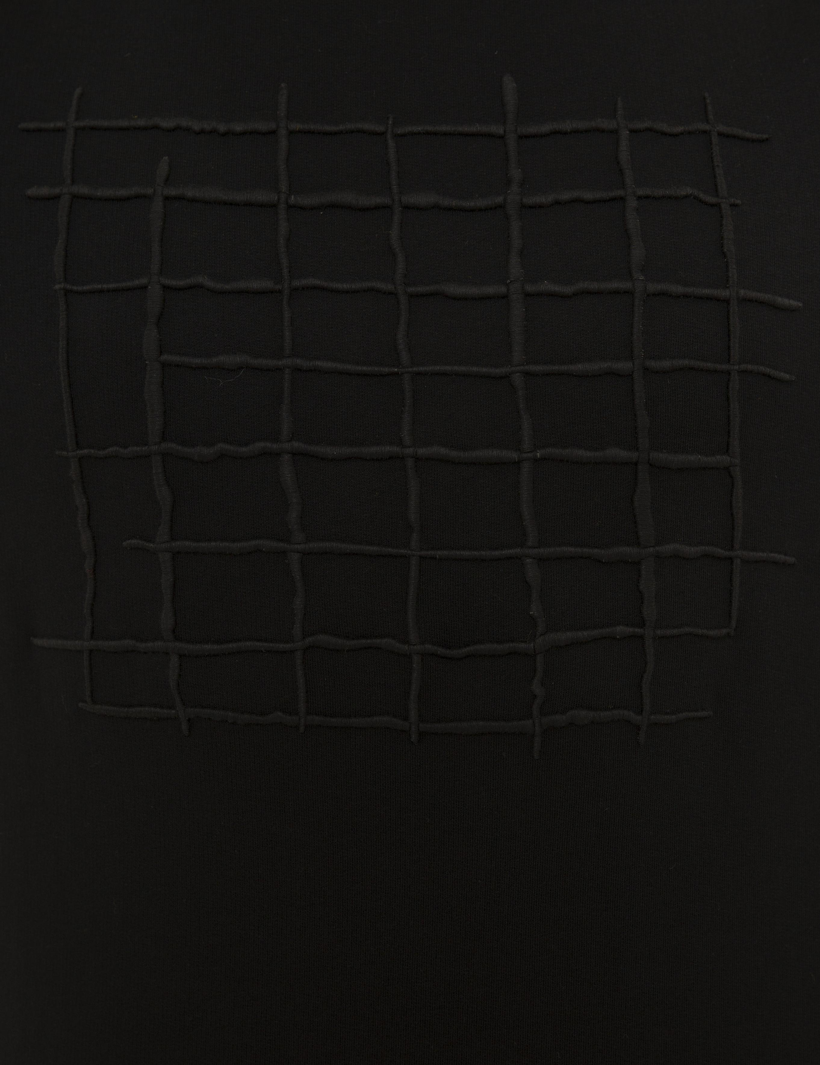 Siyah Standart Fit Bisiklet Yaka Sweatshirt