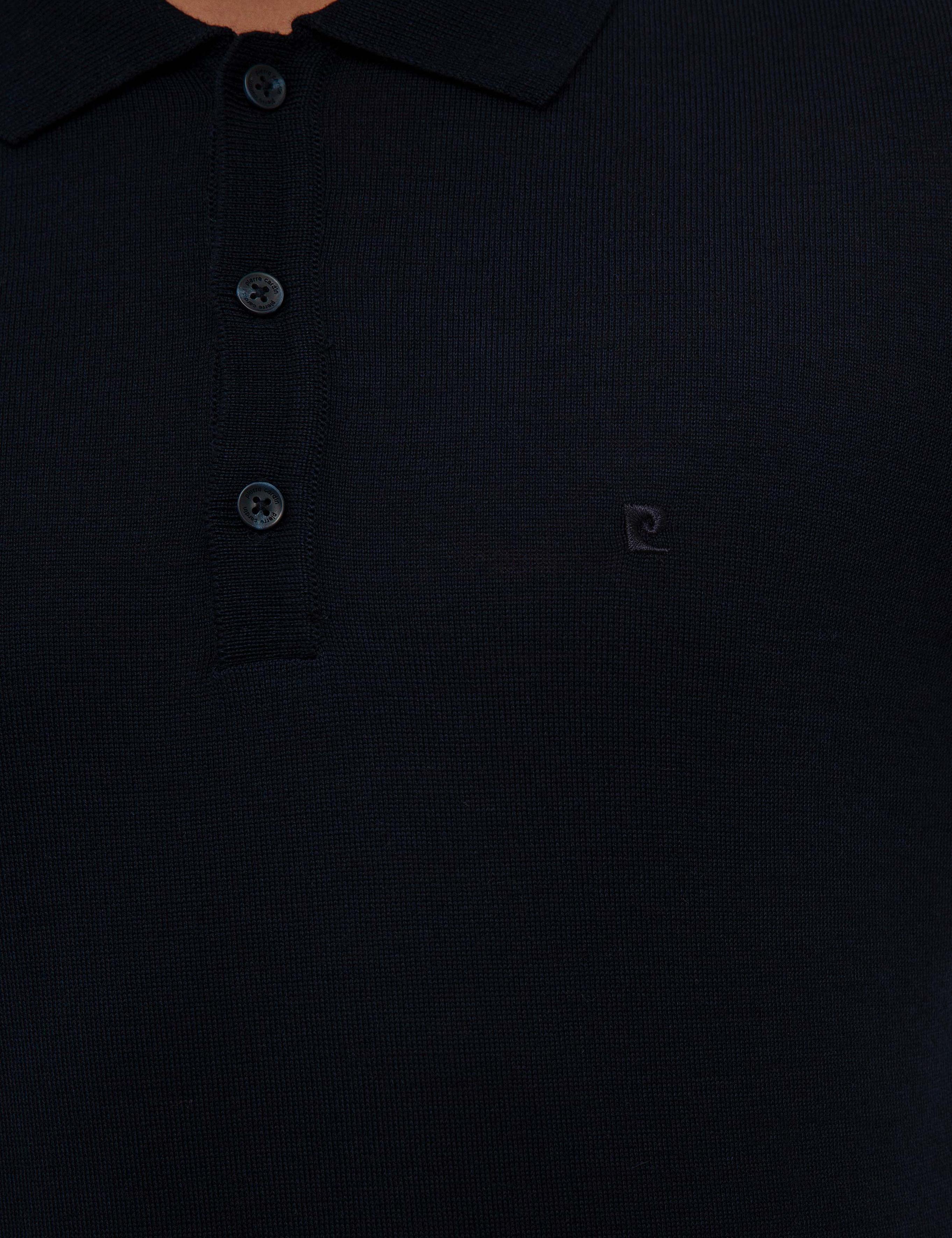 Lacivert Slim Fit Basic Kazak