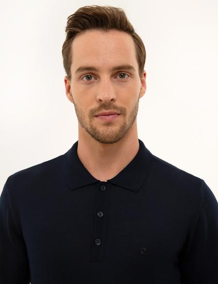 Lacivert Slim Fit Basic Kazak - 50227023011