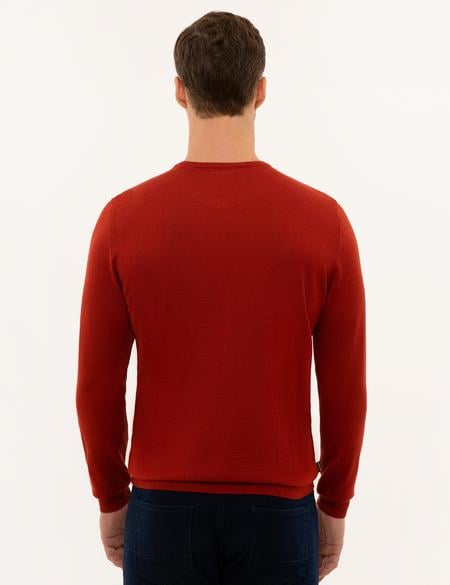 Kiremit Slim Fit Basic Kazak - 50227677093