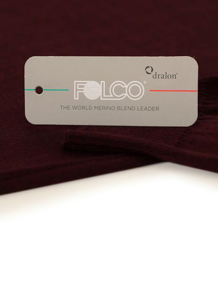 Bordo Slim Fit Bisiklet Yaka Basic Triko Kazak - 50227677027