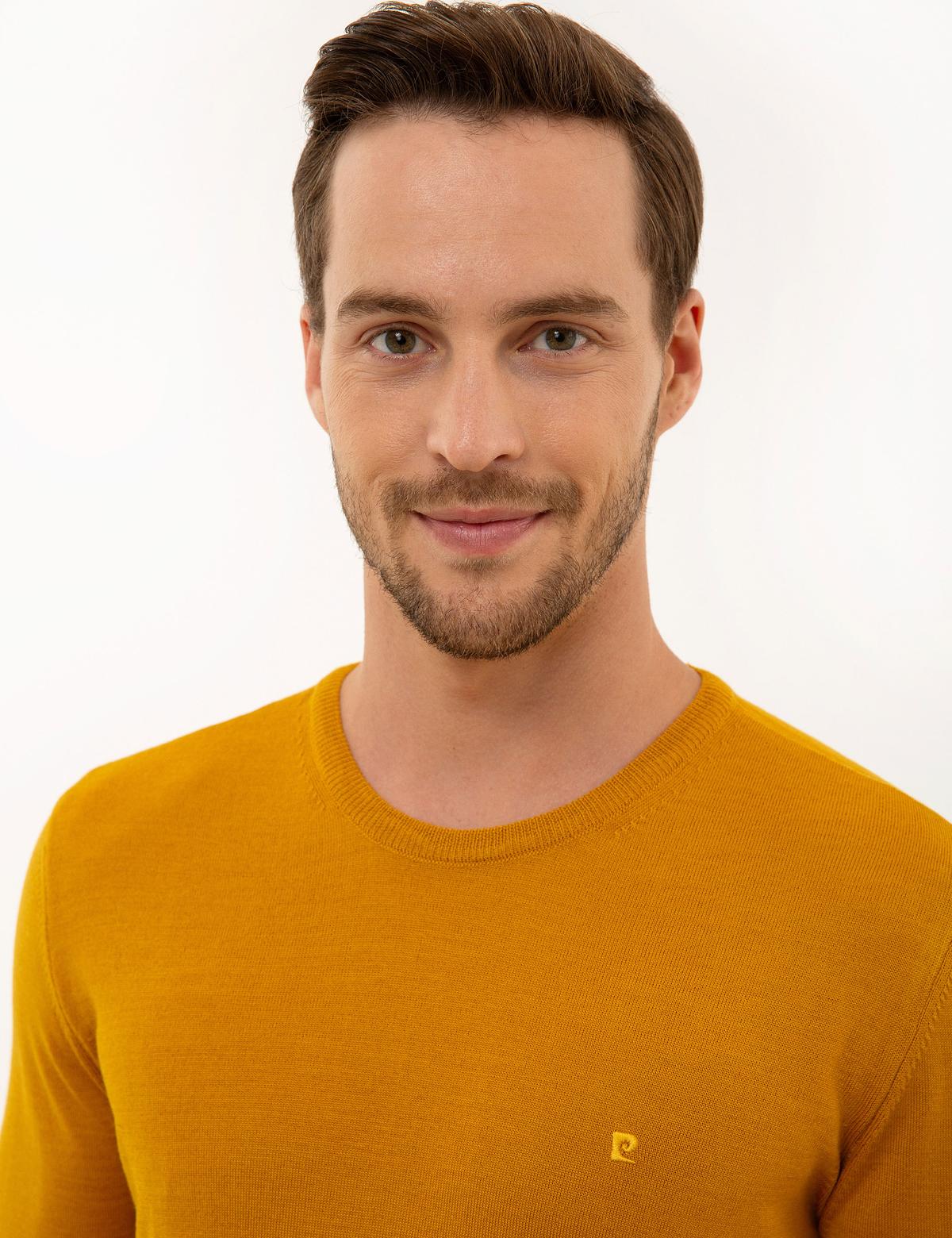 Safran Slim Fit Bisiklet Yaka Basic Triko Kazak - 50227677129