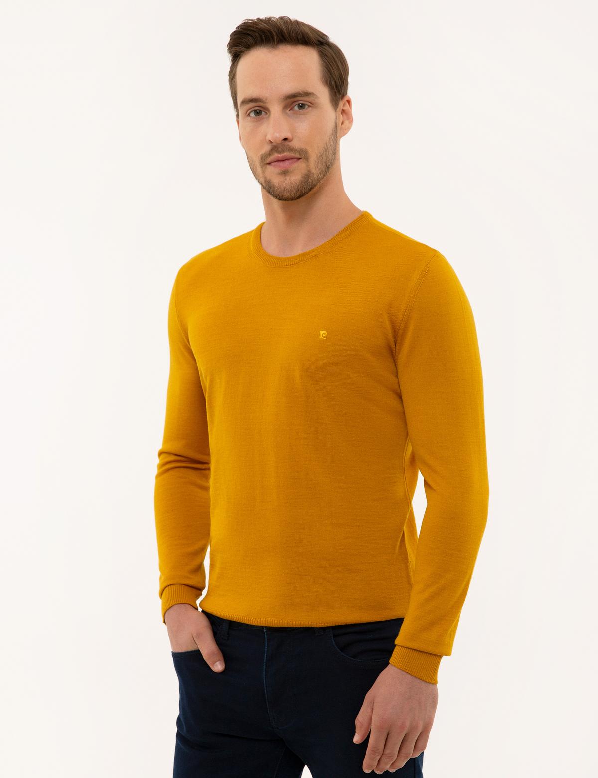 Safran Slim Fit Bisiklet Yaka Basic Triko Kazak - 50227677129