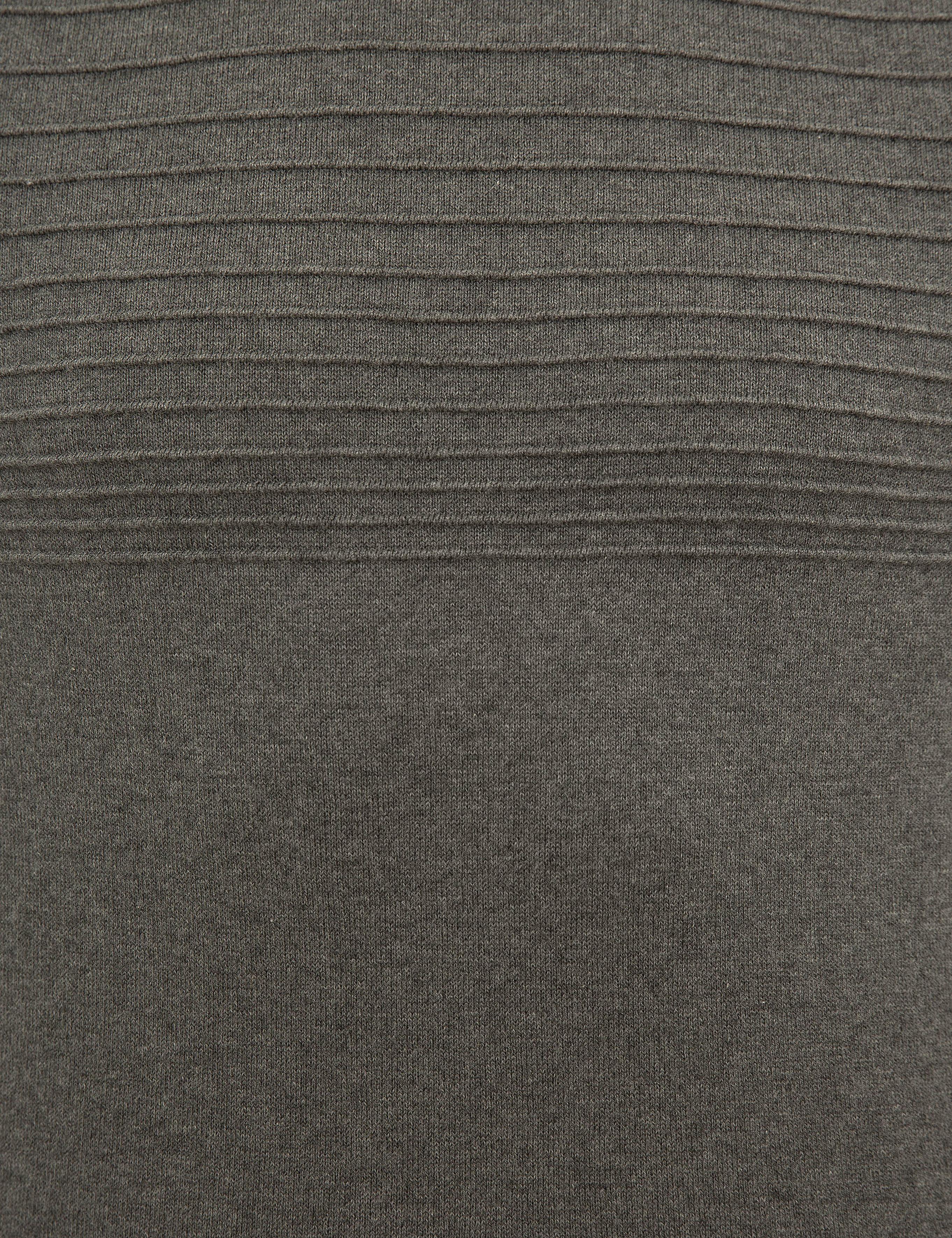 Gri Melanj Slim Fit Triko Kazak