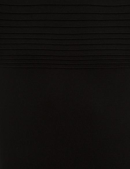 Siyah Slim Fit Triko Kazak - 50233715011