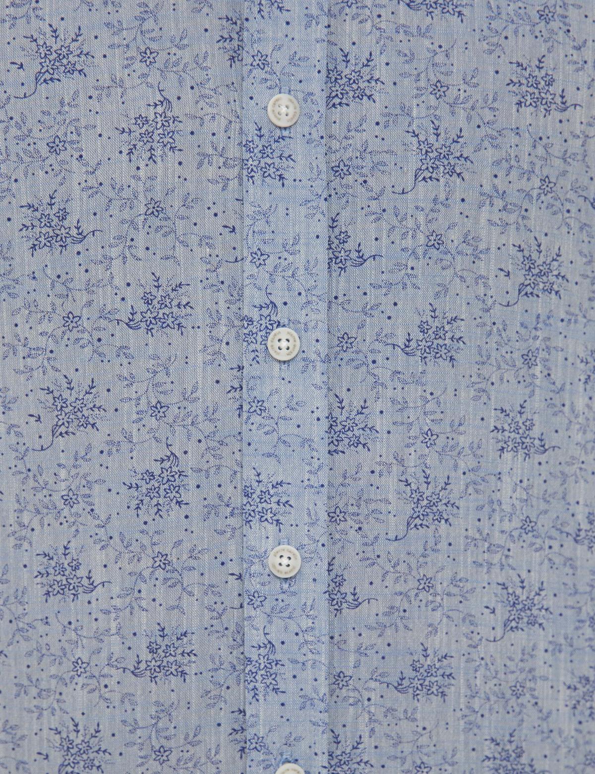 Açık Mavi Slim Fit Uzun Kollu Gömlek - 50221348007