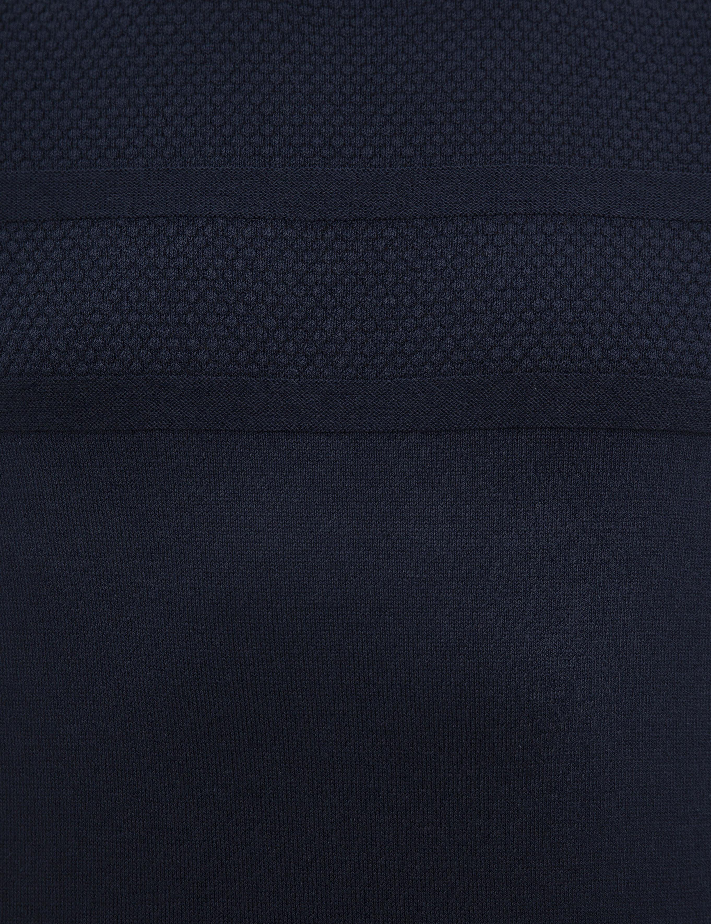 Lacivert Slim Fit Yarım Balıkçı Yaka Triko Kazak