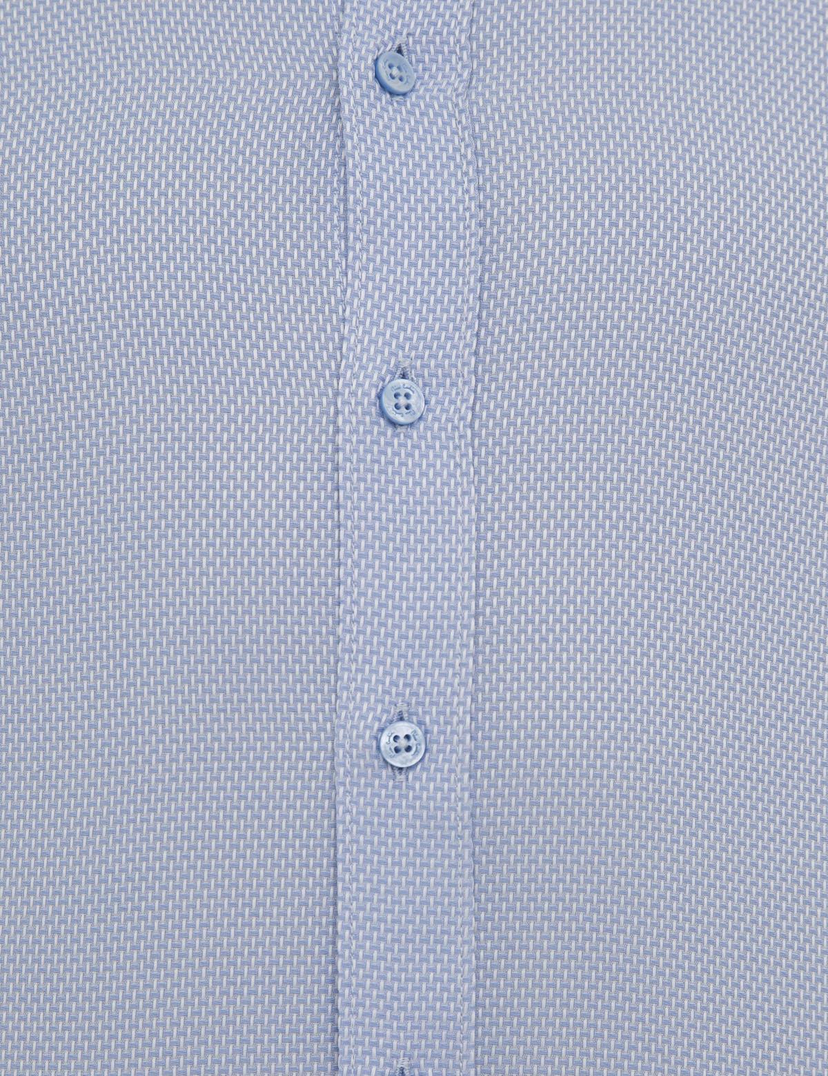 Koyu Mavi Slim Fit Armürlü Gömlek - 50233547028