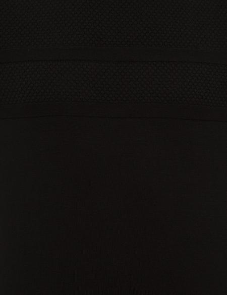 Siyah Slim Fit Triko Kazak - 50233719026