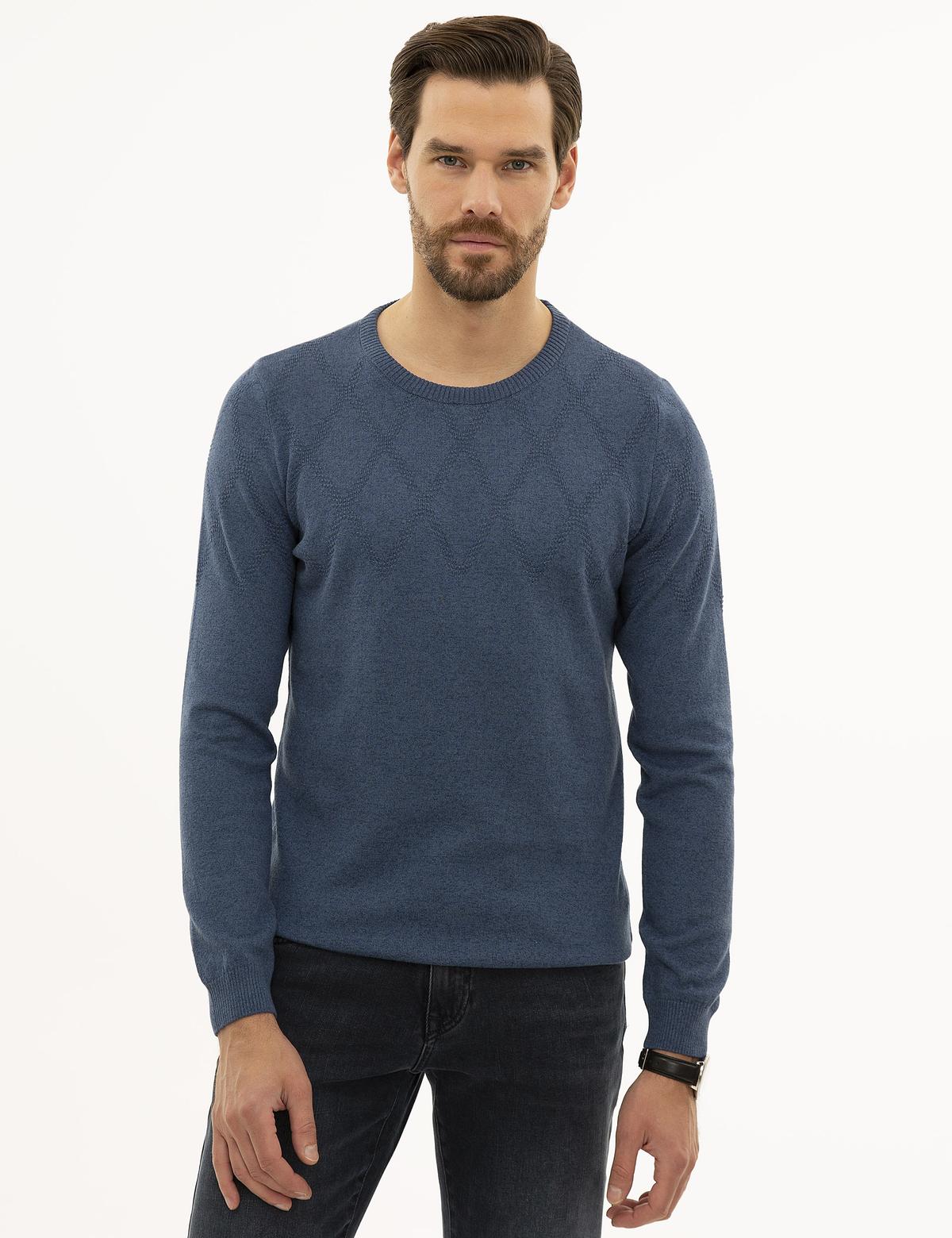 İndigo Slim Fit Triko Kazak