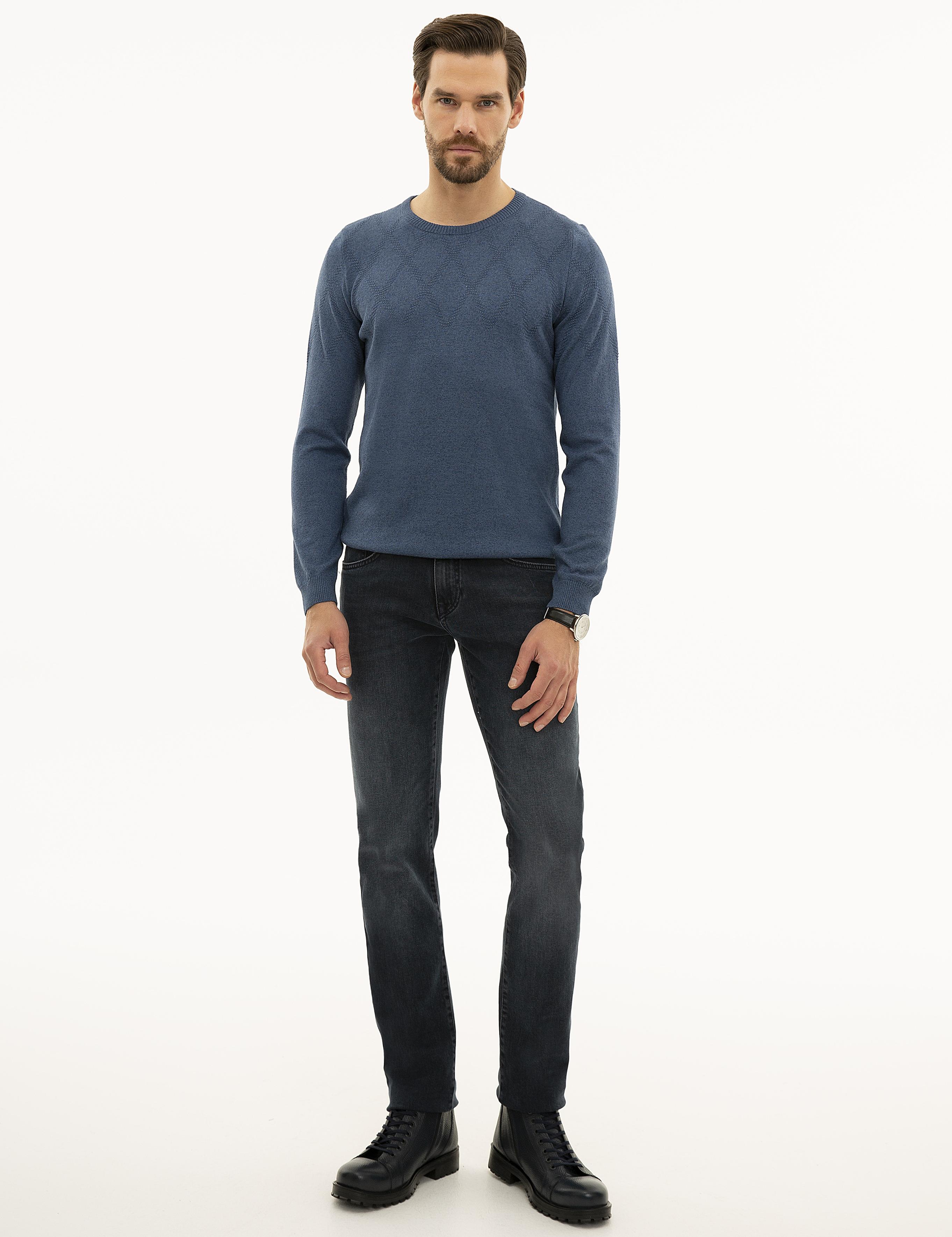 İndigo Slim Fit Triko Kazak