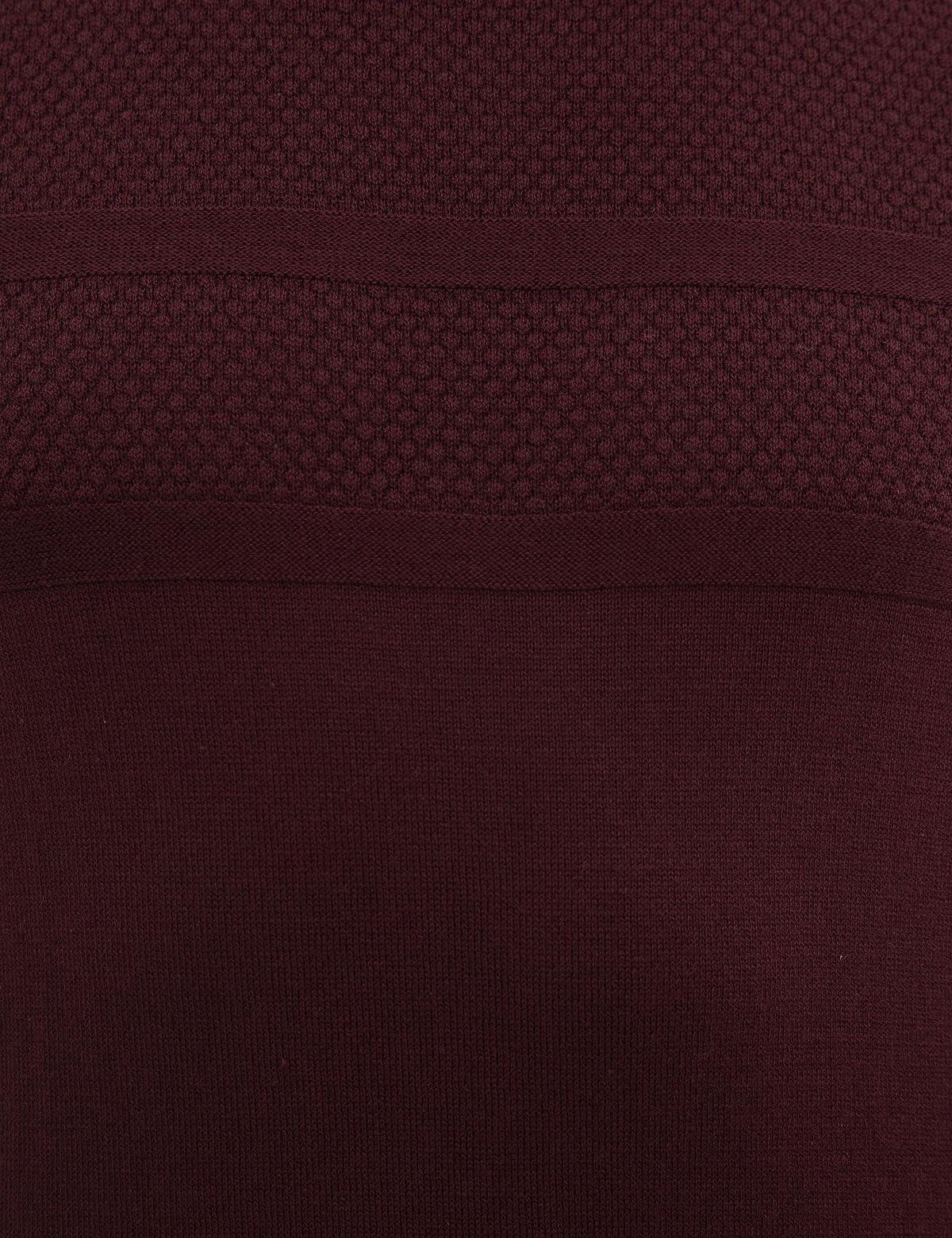 Bordo Slim Fit Triko Kazak - 50233719016