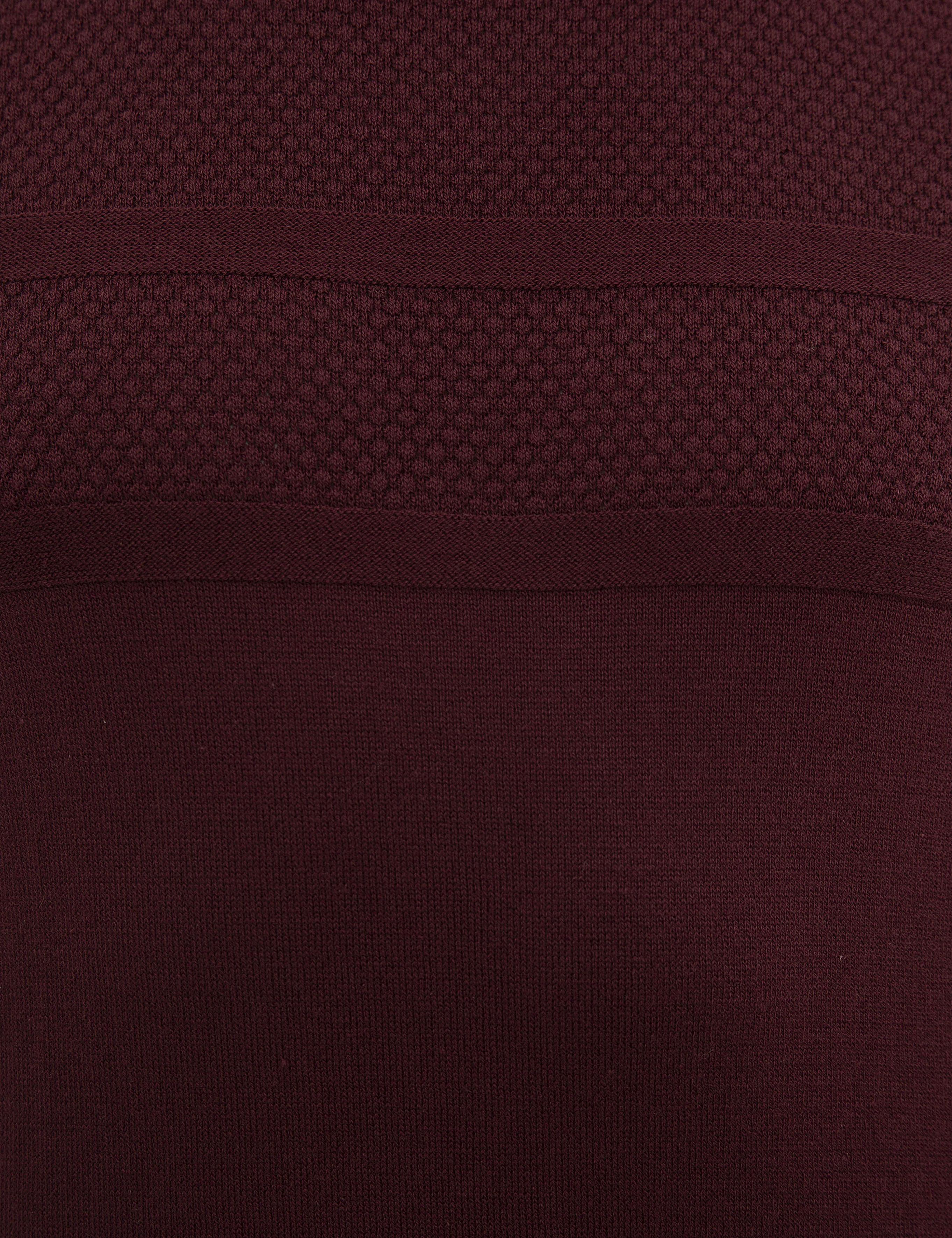 Bordo Slim Fit Triko Kazak