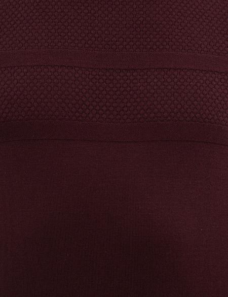 Bordo Slim Fit Triko Kazak - 50233719016