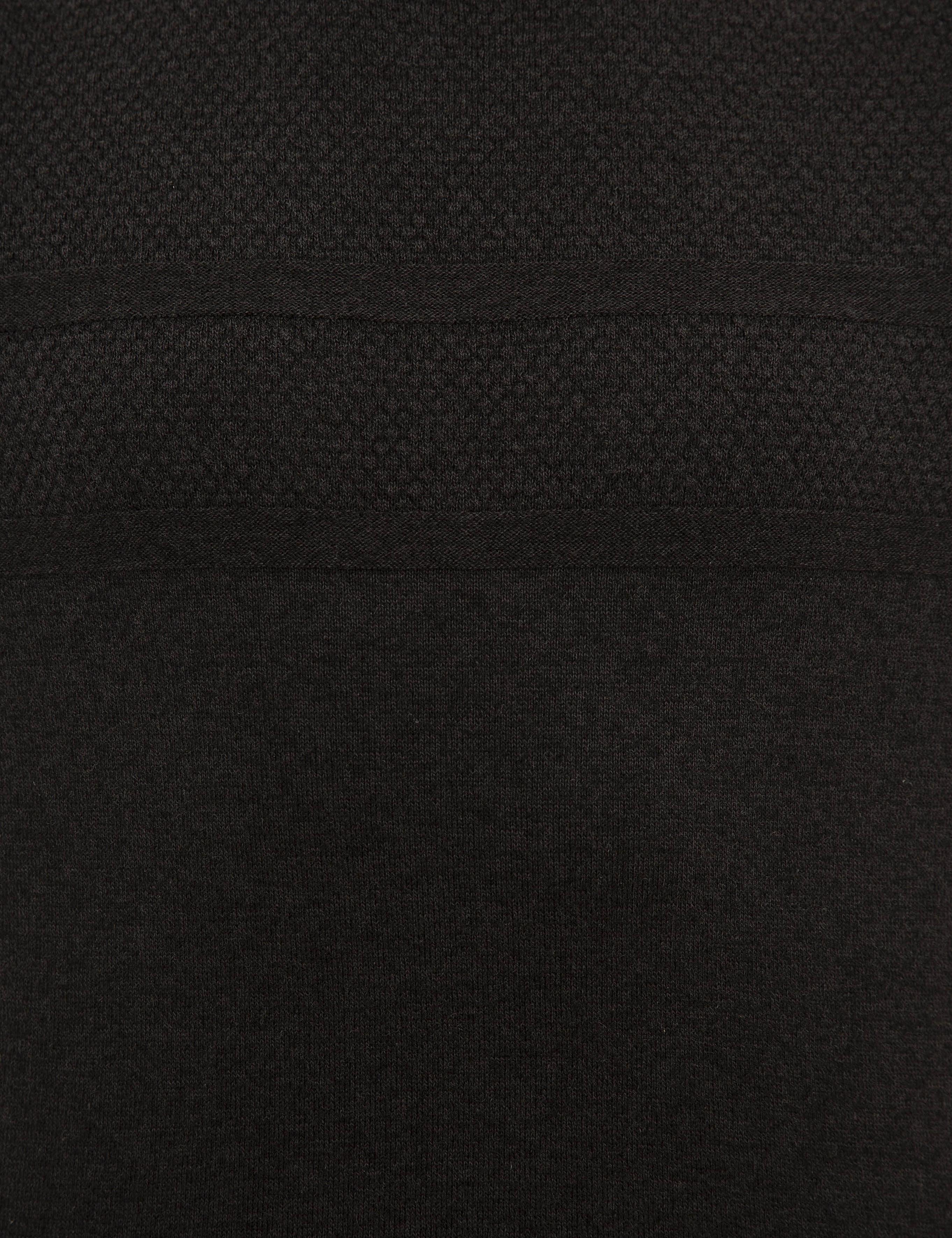 Antrasit Melanj Slim Fit Yarım Balıkçı Triko Kazak